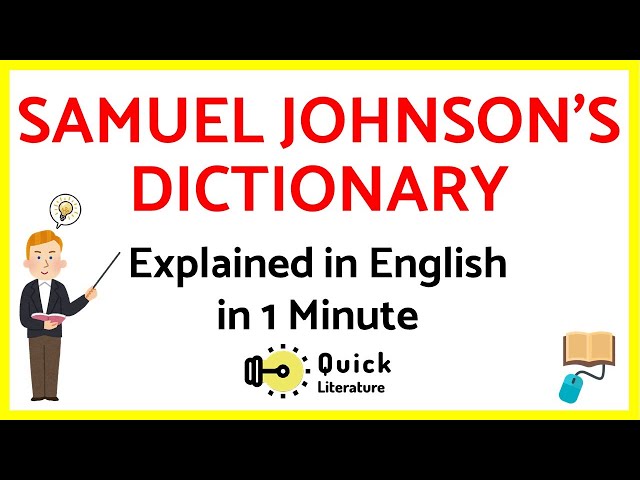 Dr. Johnson's Dictionary | Easy Explanation | A Dictionary of the English Language by Samuel Johnson class=