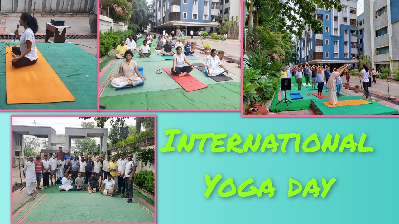 InternationalYoga day HyderabadAttapurRajapusha propertys2022🧘