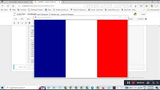 flag of France 2 || Python turtle library || Python for beginners #poojapatel #chiki1601