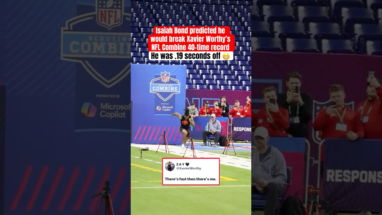 Isaiah Bond predicted he would break the 40-time record 😬