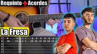 Video thumbnail of "La Fresa - Eslabón Armado x Gabito Ballesteros - Requinto + Acordes | TABS | Tutorial Guitarra"