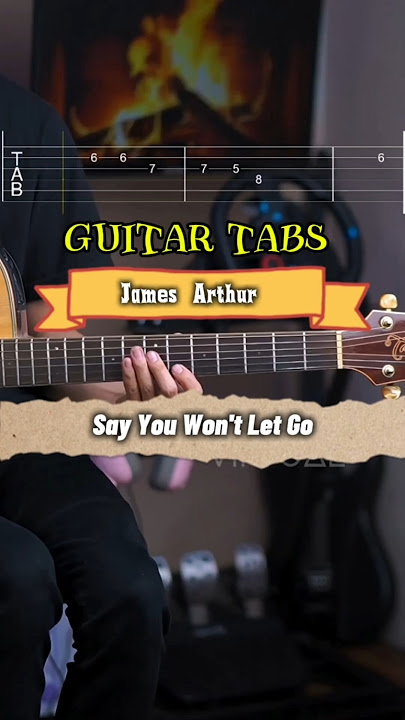 'Say You Won't Let Go' Guitar Tabs for beginners🥹🎸
