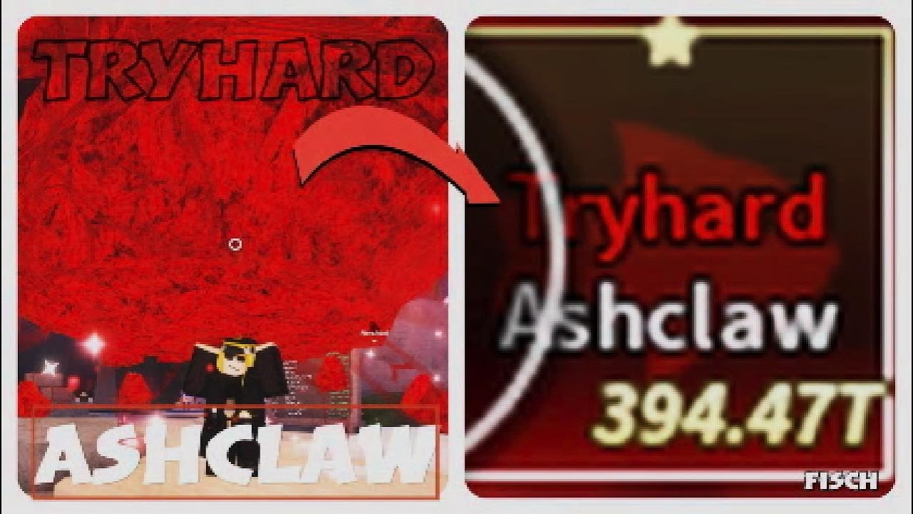 GG! I Caught A TRYHARD ASHCLAW In Roblox FISCH | Roblox