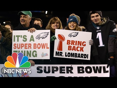 Eagles fans celebrate nfc championship win over 49ers