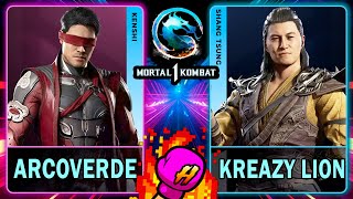 MK1 Arcoverde (KENSHI) VS Kreazy Lion (SHANG TSUNG)🥊Mortal Kombat 1 - FT3🥊4K 60ᶠᵖˢ