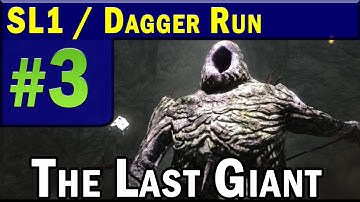 DARK SOULS 2 - SL1 DAGGER RUN Part 3 BOSS The Last Giant HD