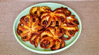 Spider squid baking 