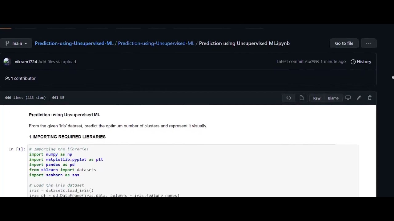prediction using Unsupervised ML - YouTube