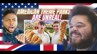 Felix Reacting to BRITS GO TO AN AMERICAN AMUSEMENT PARK!