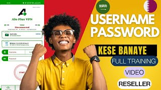 Alo plus vpn || how to create user password || how to buy reseller user password || all details screenshot 4