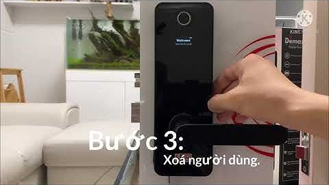 Cách cài đặt khoá điện tử cho cửa gỗ.(Neo)