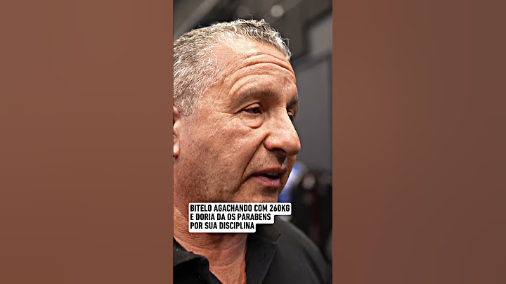 BITELO AGACHANDO COM 260KG E DORIA DA OS PARABÉNS POR SUA DISCIPLINA