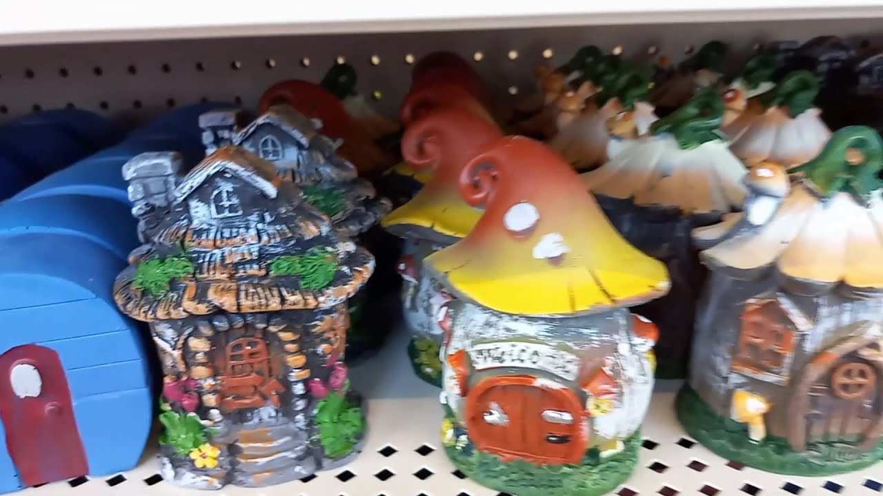 Dollar Tree Miniature Mystical Garden Figurines Gnomes, Fairies