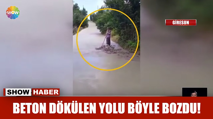 Beton dökülen yolu böyle bozdu!