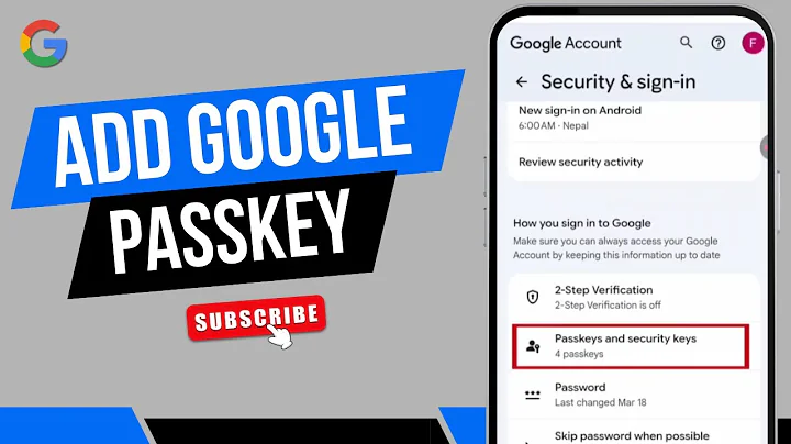 How To Create A Passkey For Google Account