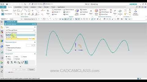 NX   STUDIO SPLINE COMMAND IN NX