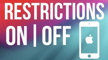 How to enable/disable restrictions on iPod Touch