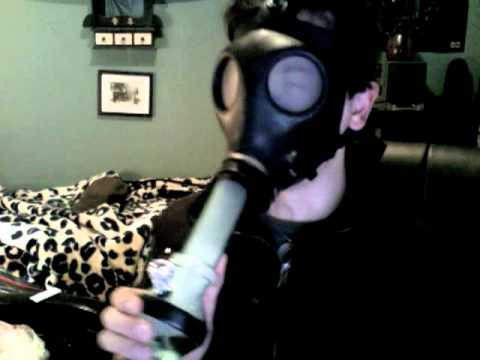 smoking bong gas mask