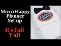 Micro Happy Notes Planner Set up for the Fall