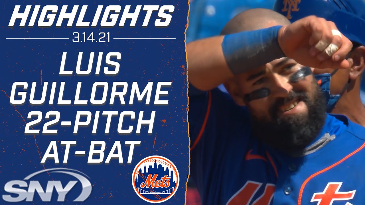 See all 22 pitches of Luis Guillorme's at-bat against Cardinals Jordan  Hicks, New York Mets
