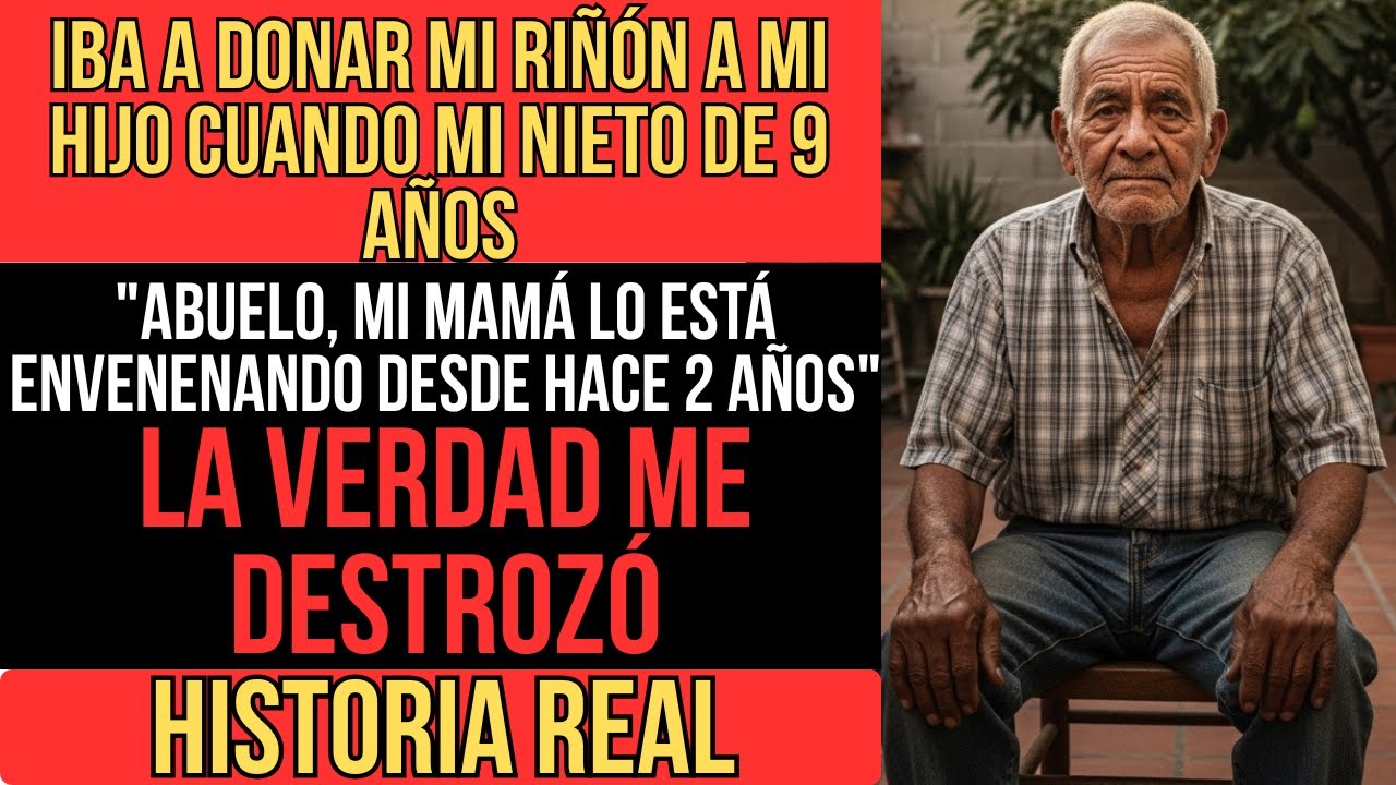 A SEGUNDOS DE DONAR MI RIÑÓN, MI NIETO DE 9 AÑOS REVELÓ: 