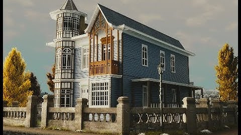 Texturing and material of a old house (Blender TIMELAPSE) part 5