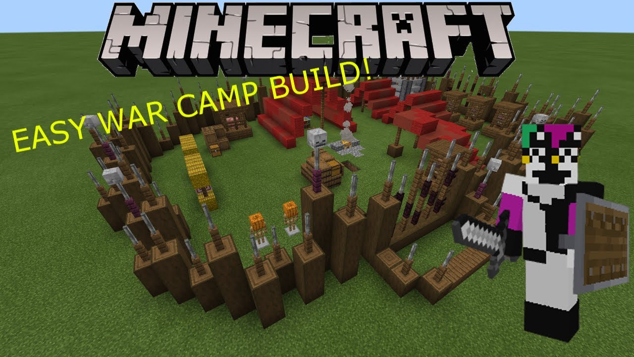 How To Build A Medieval War Camp In Minecraft Youtube How To Build A Medieval War Camp In Minecraft Youtube