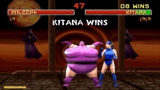 Mortal Kombat 2 Kitana Gameplay Playthrough