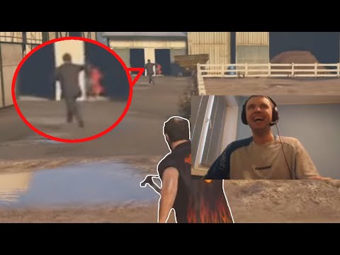 папич гонится за майклом с молотком