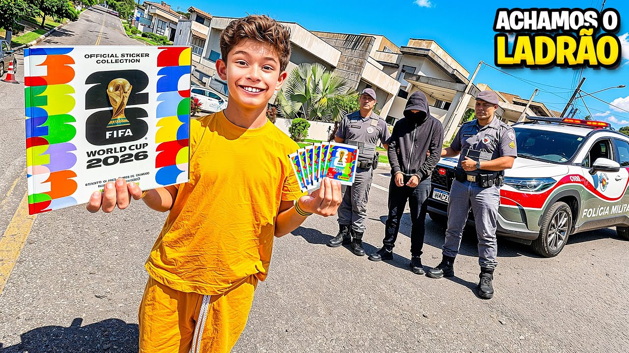 usamos o novo ALBUM da COPA pra pegar o LADRAO que entrou na nossa CASA