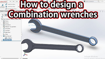 How to Design a Combination Wrenches in SolidWorks | For Beginner Students | New Technology Tutorial