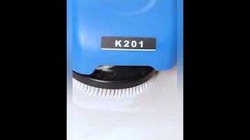 K201 Power Cable Automatic 14 inch Brush Floor scrubber dryer