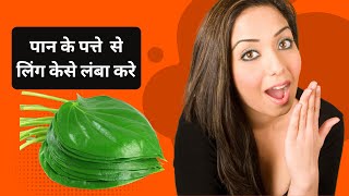 सिर्फ 1 पान पत्ता ओर 5  मिनट मलिश || 12 inch long penis || Betel leaf and clove