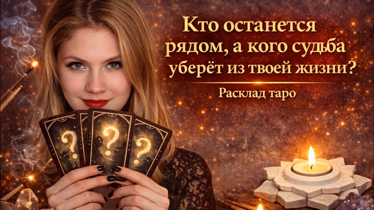Кто останется рядом, а кого судьба уберет из твоей жизни? | Расклад таро | 1 вариант