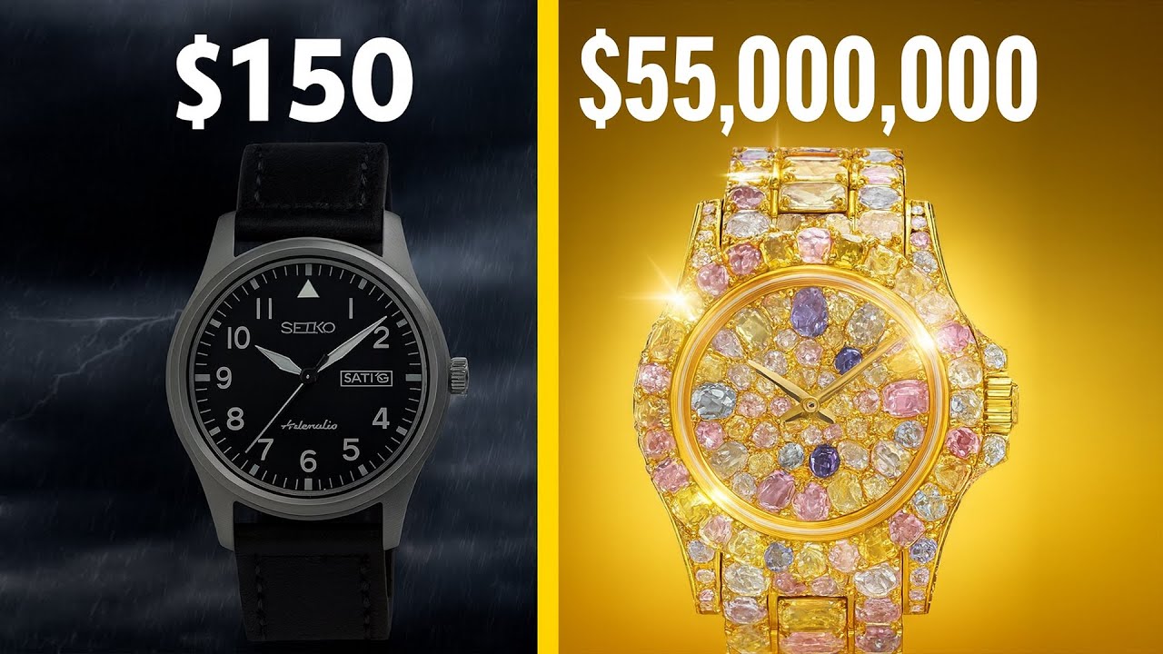 $150 Watch vs. $55,000,000 Watch - YouTube