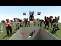 SPARTAN KICKING ALL  TV MAN and TV WOMAN LOVE in the GIANT PIT - Garry's Mod