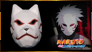 DIY - Cara Membuat Topeng Kakashi Anbu dari Kertas | Papercraft