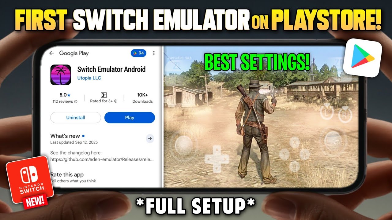 Finally! First Nintendo Switch Emulator on Play Store – Eden Emulator ...