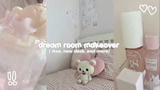 Dream room makeover❕🎀// ( IKEA, Pegboard, aesthetic, makeover)