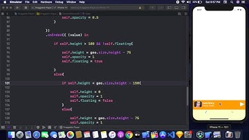 Draggable Audio Player In SwiftUI - Floating Audio Player In SwiftUI - Audio Player SwiftUI Tutorial