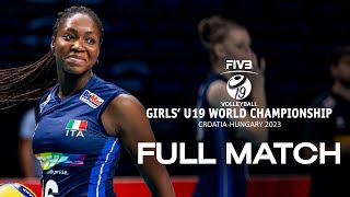 ITA🇮🇹 vs. USA🇺🇸 - Full Match | Girls' U19 World Championship | Semi Final