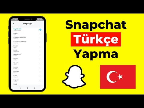 Snapchat Dil Değiştirme - Türkçe Yapma (Hem iPhone Hem Android)