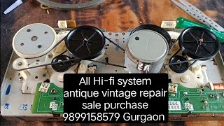 Sony music system cassette player section belt change Hi fi repair sale purchase antique vintage 