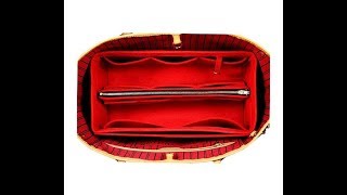 For [Small Classic Double Flap] (Slim with Zipper) Purse Insert Bag  Organizer Shaper, Liner Protector - JennyKrafts