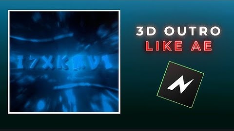 3D outro Like After effects in node video | Ae Inspired 3D Outro Pack | Free Preset.