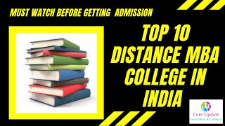 #Top 10 distance MBA college in India II Best MBA # Distance MBA university II Best Carrier Goal II