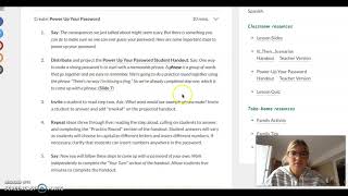 password powerup TE 206