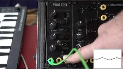 PWM Sine Module demo, 3dPdModular
