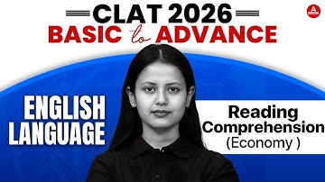 CLAT 2026 - Reading comprehension | CLAT  | English Language for clat