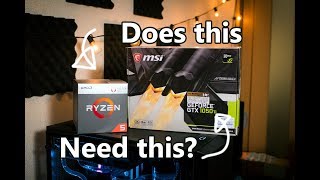 Is adding a GPU to your AMD APU build worth it? (ft GTX 1050 ti)